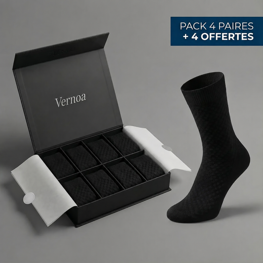 CHAUSSETTES VERNOA MI-HAUTES EN FIBRE DE BAMBOU PREMIUM